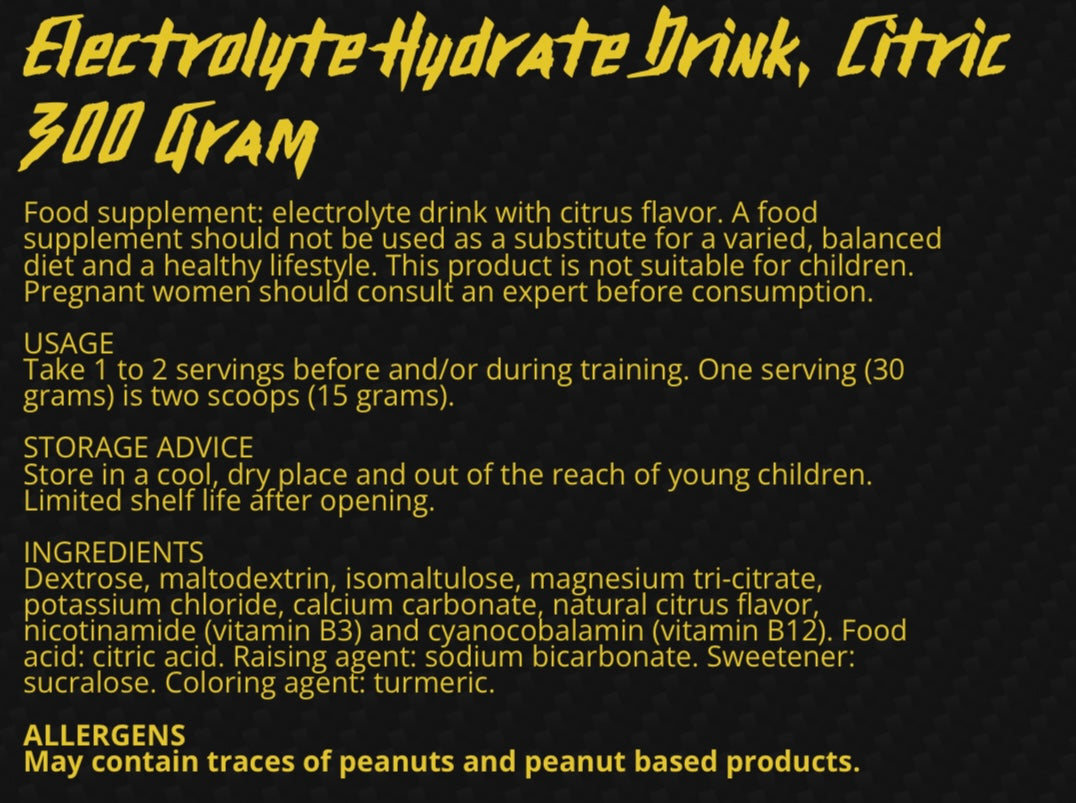 Electrolyte Hydrate Drink