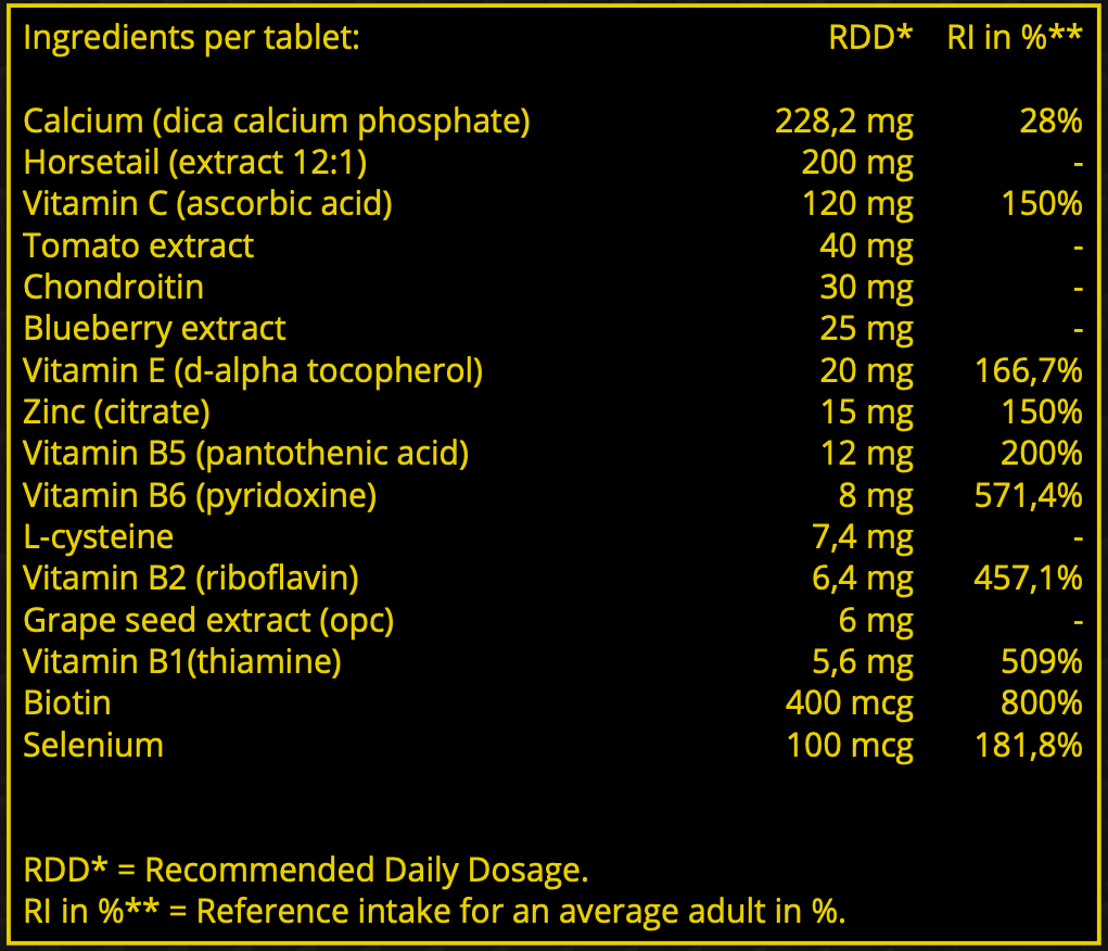 Hair Nail & Skin Formula